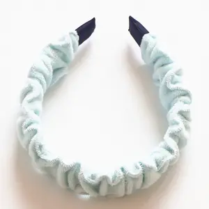 Large-scale sales Custom latest soft cotton ruffles no slip head bands for girls