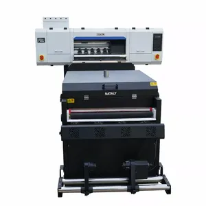 Vente en gros Imprimante numérique tout-en-un grand format 70cm quatre têtes I3200 avec four et film DTF à grande vitesse
