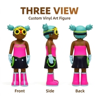 Figurine en vinyle de fille anime en édition limitée, art de rue, jouet de designer, objet de collection, statue en PVC à l'échelle 1:18, vente en gros