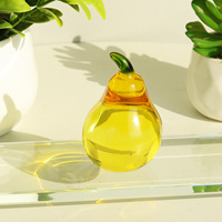 Eenvoudige Chinese stijl ambachtelijke witte kristallen ornamenten pompoen aardbei ananas persimmon bubba citrus fruitschaal zakelijk