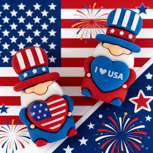 Mini Adornos Ecológicos de PVC Estilo Tío Sam, Figuras de Personajes de Tío Sam, Manualidades de Resina al por Mayor, Juguetes - Product Image 3