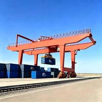 Grue portique à double poutre de type RMG 45T sur rail, personnalisable, pour opérations de manutention de conteneurs en terminal portuaire