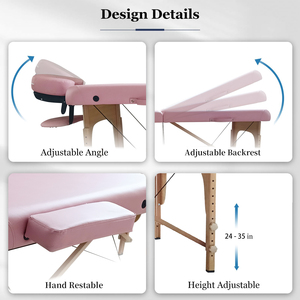 Lettini da <span class=keywords><strong>Massaggio</strong></span> Pieghevoli Venduti Direttamente dalla Fabbrica, Lettino Spa Scelta Preferita per Trattamenti Estetici ed Estensioni Ciglia - Product Image 4