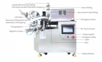 Machine de remplissage et de bouchage automatique de sachets à bec verseur pour miel, sauce à l'ail et pâte, à poser sur table