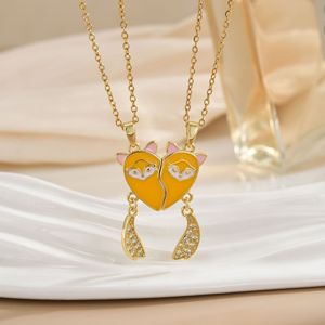 Collier magnétique tendance en gros, pendentif chat d'amour <span class=keywords><strong>pour</strong></span> femmes, bijoux cadeaux, colliers <span class=keywords><strong>de</strong></span> <span class=keywords><strong>couple</strong></span> - Product Image 2