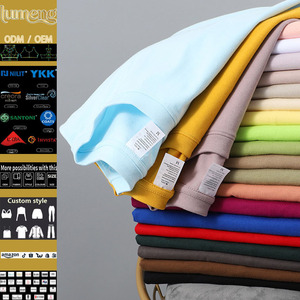 T-shirts en pur coton 280g en stock, T-shirts à épaules tombantes, Hauts de sport à col rond, T-shirts basiques coupe ample, T-shirts oversize personnalisables - Product Image 1