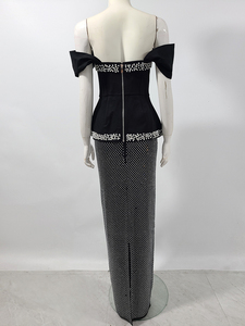 Vendita calda da donna Set da <span class=keywords><strong>due</strong></span> pezzi Sexy con perline da sera Club 2 pezzi Party Set - Product Image 6