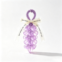 Savon artisanal parfumé aux raisins en cristal transparent, cadeau de la Saint-Valentin, savon avec nœud en corde tressée, boîte cadeau, emballage en vrac