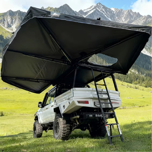 ชุดกันสาดรถยนต์อเนกประสงค์ 360 องศา พร้อมกล่องอลูมิเนียมแข็งแรง แบบโครงตรง สำหรับหนึ่งห้องนอน ใช้ได้ทุกฤดู สองชั้น ติดตั้งรวดเร็ว - Product Image 4