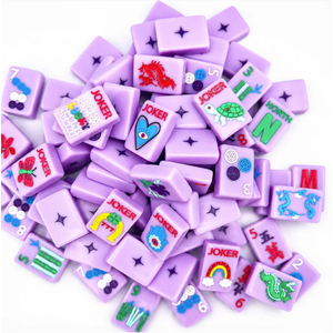 Lucky Charms FRENCH LAVENDER Jeu de Mahjong Américain en Acrylique Tuiles de Mahjong Thème Designer Précommande Vente en Gros Usine - Product Image 3