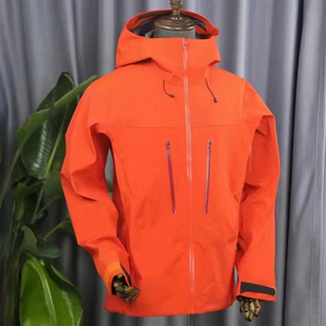 <span class=keywords><strong>Veste</strong></span> de Pluie Bomber Imperméable Respirante Unisexe Coque Rigide Hiver Automne Printemps Coupe-Vent Fermeture Éclair pour Randonnée et Équitation - Product Image 2