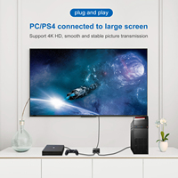 Commutateur bidirectionnel OEM 2 ports 4K 60Hz 2 entrées 1 sortie / 1 entrée 2 sorties, sélecteur 4K 3D HD avec commande par bouton