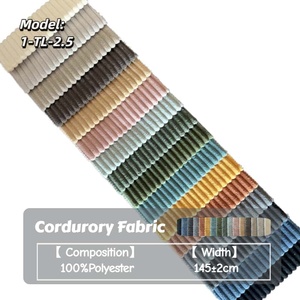 <span class=keywords><strong>Tissu</strong></span> d'ameublement en velours côtelé tricoté en polyester de style luxe <span class=keywords><strong>moderne</strong></span> pour canapé, respirant, résistant à l'usure, facile à nettoyer - Product Image 3