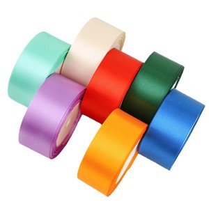 Nine-Colored Ribbon Satin Ribbon 4Cm Woven Polyester Solid Color Gift Packaging Hair Accessory Handmade Diy Ribbon - Product Image 3
