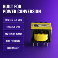 Transformateur abaisseur EE10 EE13 EE16 à noyau de ferrite en cuivre pour compteurs électriques, transformateur de puissance 230 V vers 48 V