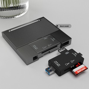 Lector de tarjetas Longima OTG más vendido, 2 ranuras tipo C // USB externo U disco TF/Transferencia de tarjeta SD - Product Image 4
