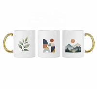 Mug à café en céramique blanche de 11 oz personnalisé et écologique avec logo sur mesure, boîte incluse, mugs durables, cadeaux Taza