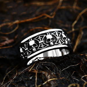 Accesorios para <span class=keywords><strong>Hombre</strong></span> <span class=keywords><strong>2022</strong></span>, Anillos de Calavera de Acero Inoxidable, Joyería para <span class=keywords><strong>Hombre</strong></span> - Product Image 5