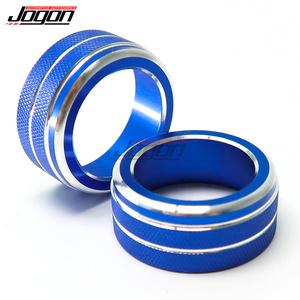 2pcs coperchio della manopola del condizionatore d'aria Auto AC interruttore pulsante anelli adesivo per <span class=keywords><strong>Toyota</strong></span> <span class=keywords><strong>Corolla</strong></span> E210 Cross XG10 2019-2022 Decor Interior - Product Image 1