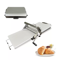 Laminoir à pâte commercial pliable en acier inoxydable pour boulangerie, utilisation manuelle pour farine de blé et lait