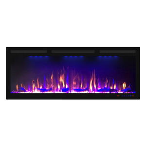 Luxstar 45 pouces moderne électrique cheminée chauffage intérieur média télécommande vraie flamme lumière Agro LED <span class=keywords><strong>Focus</strong></span> pour ménage hôtel - Product Image 2