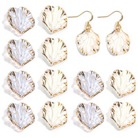 Boucles d'oreilles bricolage faites à la main épingles à cheveux Style baroque or Borde Rose cuillères chou pétale accessoires mignon résine coloré perles en vrac