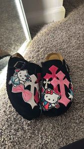 Chaussures décontractées de haute qualité, style tendance, unisexes, dessus en daim, semelle en liège, type Birkenstock, pantoufles plateforme - Product Image 5