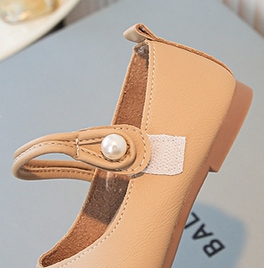 RTS 2024 Autumn New Children's Soft Soled Single <strong>Shoes</strong> for Big Children and Little Girls Pearl Peas <strong>Shoes</strong> Baby Small Leather - Product Image 5