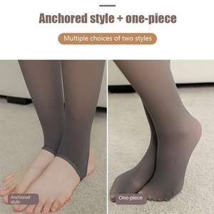 Leggings d'hiver chauds et respirants sans coutures pour femmes, pantalons thermiques, collants polaires doublés, collants épais effet seconde peau taille haute - Product Image 5