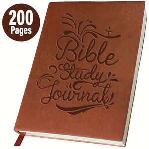 Cuaderno de <span class=keywords><strong>Estudio</strong></span> de Cuero Tamaño A5, Tapa Dura, 100 Hojas, con Encuadernación Cosida con Hilo, <span class=keywords><strong>para</strong></span> <span class=keywords><strong>Estudio</strong></span> Bíblico, Venta Caliente - Product Image 1