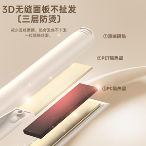 Portable Hair Straightener YC-199 Ceramic Coating Dual Function For Travel Home Use - Product Image 1