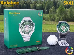 ساعة ذكية فاخرة كلاسيكية للرجال لعام 2025 بحزام من الفولاذ وهيكل صلب لنظامي Android و iOS مع مراقبة معدل ضربات القلب وأكسجين الدم SK41 Reloj Inteligente Hombre - Product Image 2