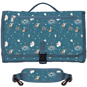 Sac de rangement fonctionnel, station de change de voyage, tapis de change portable pour bébé, matelas à langer, tissu Oxford imprimé 600D, imperméable - Product Image 6