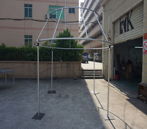 Circle Canopy Backdrop Stands Adjust Aluminium Wedding Pipe and <b>Drape</b> for Backdrop Frame Event Decoration - Product Image 2