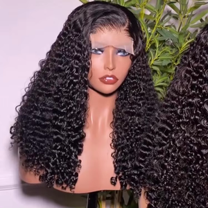 Perruques de cheveux humains vierges bruts bouclés birmans, brésiliens, vietnamiens, cambodgiens, non traités, avec dentelle HD <span class=keywords><strong>suisse</strong></span>, pour femmes, fournisseur - Product Image 3