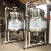 Cuve de mélange chauffante électrique en acier inoxydable SS304 SS316L avec agitateur pour applications alimentaires