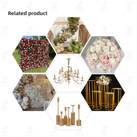 Lustre en Cristal Luminaire Décoratif de Scène de Luxe pour Mariages et Événements