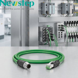 Câble <span class=keywords><strong>Ethernet</strong></span> Cat6A RJ45 blindé étanche IP67 à conducteur solide, certifié CE, rond/plat, direct usine - Product Image 1