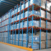 Système de rayonnage à palettes robuste 1000 kg par niveau, en acier, pour entrepôt, transport mondial