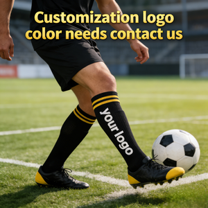 Calze da Calcio Antiscivolo Campione Gratuito per Campi in Erba Sintetica, in Cotone Traspirante Premium, con Lettere Personalizzabili, Prevenzione delle Vesciche alle <span class=keywords><strong>Scarpe</strong></span> - Product Image 2