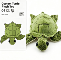 Haute Qualité Herbe Vert En Peluche Tortue Jouet Doux Tortue En Peluche Animal Jouet En Peluche Bébé Poupées