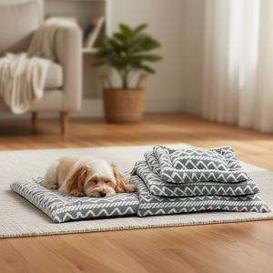 Cama para Perro Yommy YM8632C, Alfombra de Felpa para Mascotas con Base Impermeable Antideslizante, Tamaños S, M, L - Product Image 3