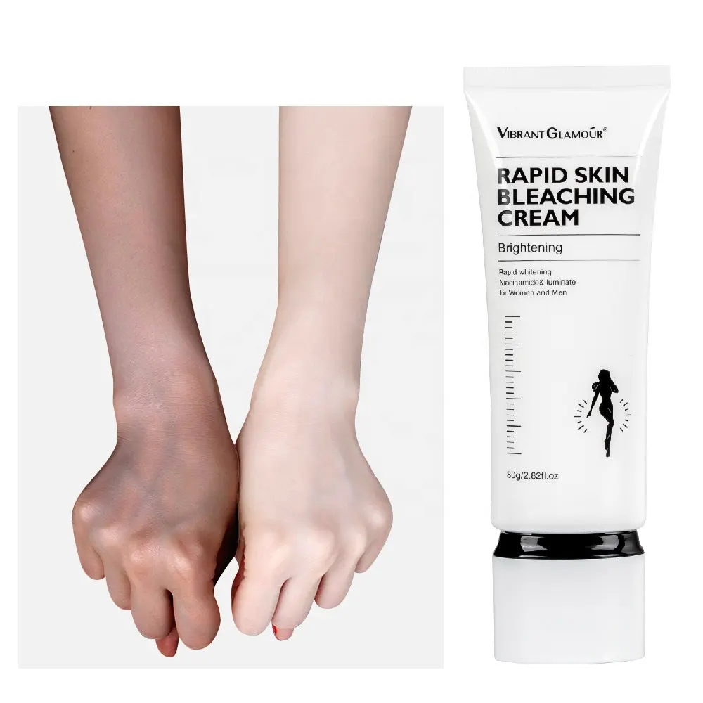 VIBRANT GLAMOUR Rapid Skin Bleaching Cream Brightening Moisturizing Long-lasting Soothing Repairing Body Lotion 80g