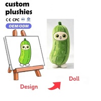 Kawaii fruit- en groentepluche speelgoed groothandel op maat gemaakte cartoon aardbei kiwi pluche knuffels zacht comfort kinderspeelgoed