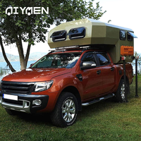 Caisse de camping-cars coulissante pour pick-up 4x4, modèle Expedition, avec cabine composite moderne, lit plat, coque tout-terrain, auvent court, pour l'Australie