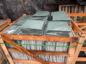 Ngoài Trời Hình Dạng Bất Thường Bị Phá Vỡ Điên <span class=keywords><strong>Slate</strong></span> Sàn Gạch - Product Image 6