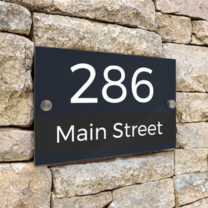 Plaque de numéro de maison personnalisée avec éclairage LED, panneau mural pour porte, plaque d'adresse pour appartement, villa, maison, hôtel - Product Image 1