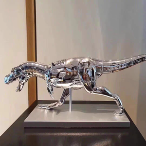 Topklasse Hars Handwerk Gegalvaniseerde Dieren Dinosaurus Sculptuur Voor Kunstgalerie Tonen <span class=keywords><strong>Sexy</strong></span> Robot Accent - Product Image 1