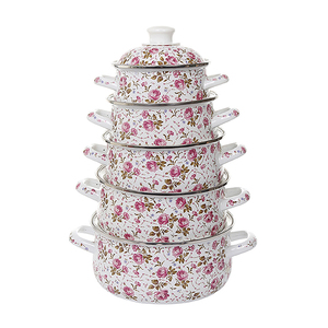 Ensemble d'ustensiles de cuisine <span class=keywords><strong>en</strong></span> émail, Casseroles et marmites pour la maison, <span class=keywords><strong>bonne</strong></span> <span class=keywords><strong>qualité</strong></span>, offre spéciale - Product Image 1