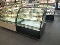 Offres Spéciales verre porte gâteau verre boulangerie beignet vitrine vitrine réfrigérateurs de plus grande